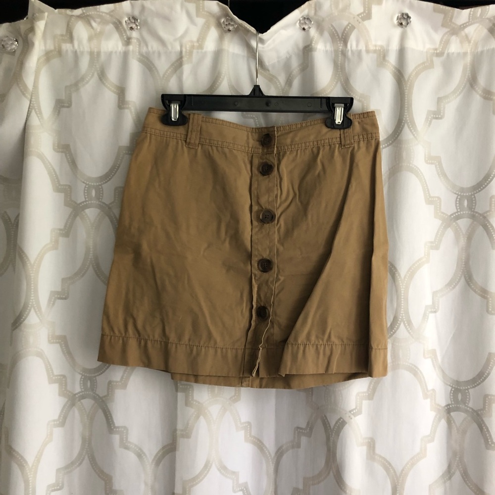 J.Crew Button Up A-Line Skirt